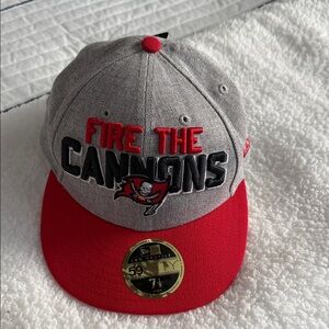 NFL Gray and Red Tampa Bay Buccaneers Team Headwear Cap